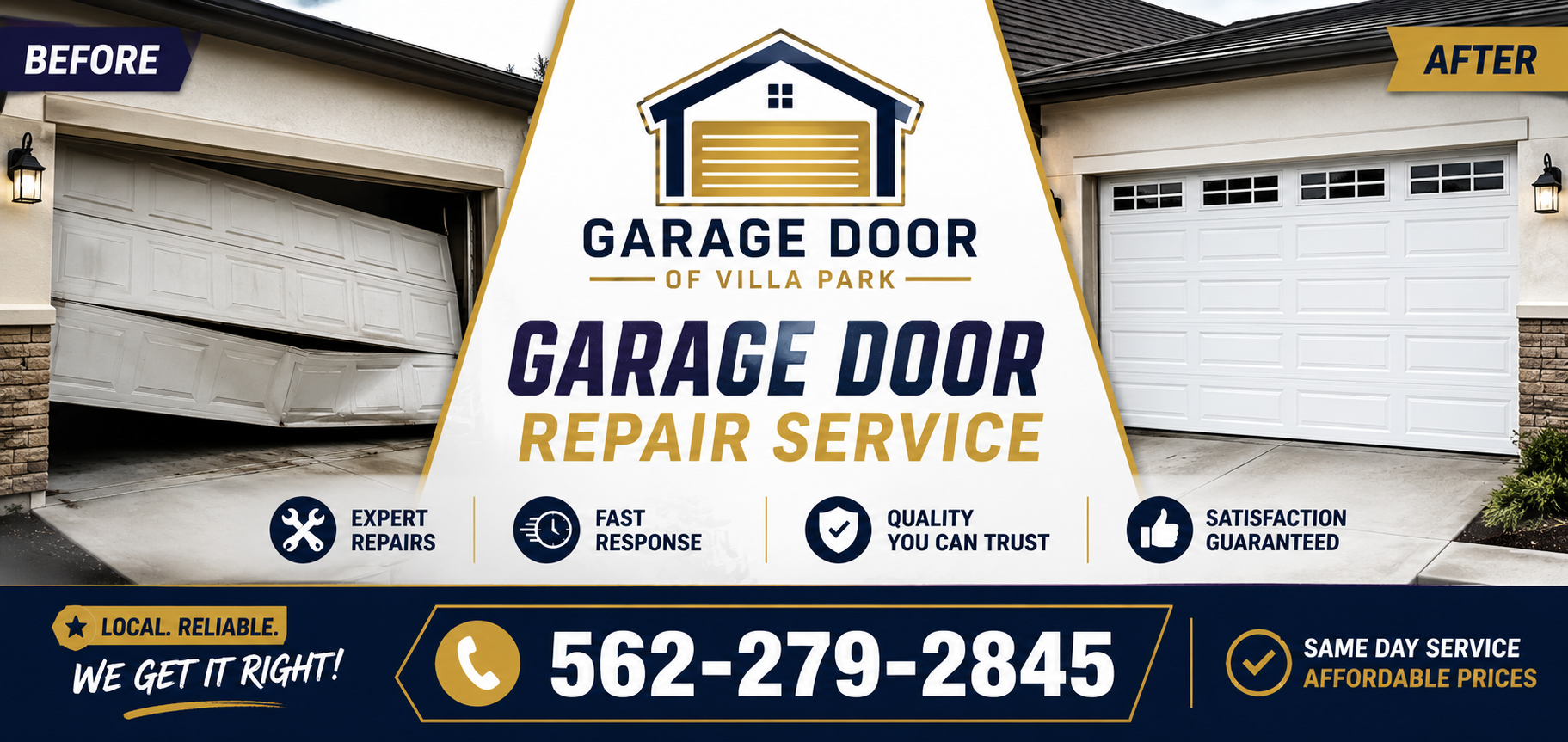 Garage Door of Villa Park